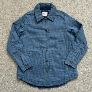 Jachs Girlfriend Ladies Quilted Shirt Jacket Women Size Small Blue 1791105 NWT